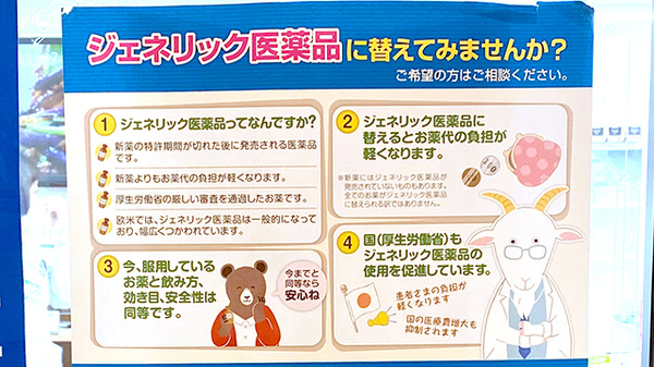ミキ薬局日暮里店のジェネリック対応