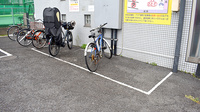 アクア薬局本店の駐輪場