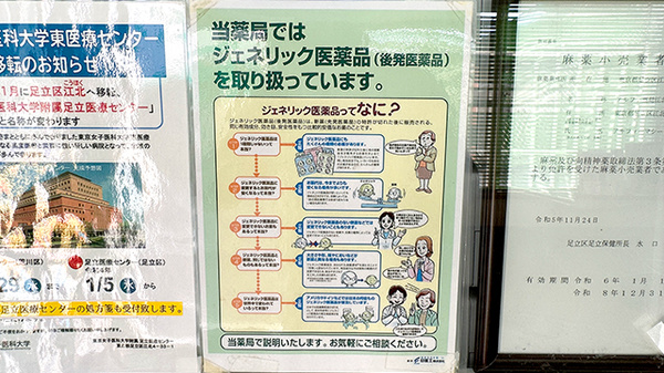 アルファ薬局江北店のジェネリック対応