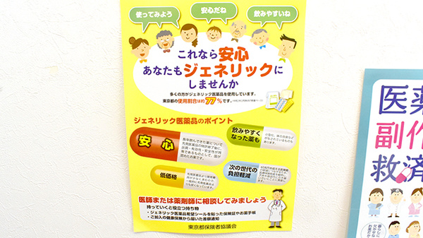 田無プラザ薬局のジェネリック対応