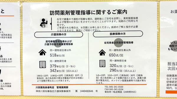 川田薬局長者町店の在宅対応