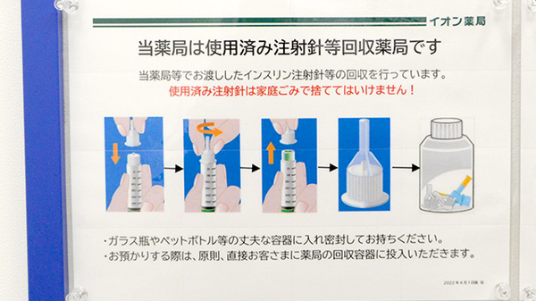使用済み注射針回収