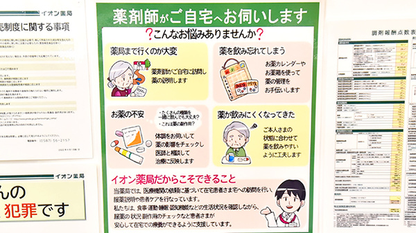 イオン薬局扶桑店の対応サービス一覧