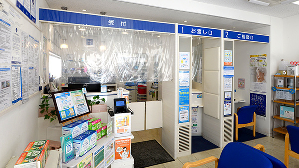 クオール薬局高梁店の受付/カウンター