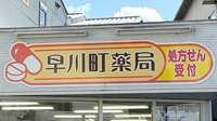 株式会社早川町薬局の看板