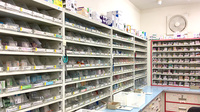 豊浦薬剤師会支援センター薬局の薬棚