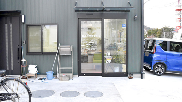 有限会社薬局くすりやオリーブの入口