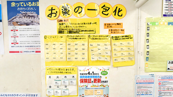 ココカラファイン薬局　喜多見北口店の一包化対応