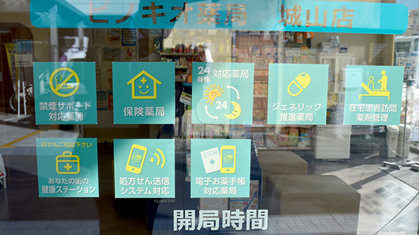 ピノキオ薬局城山店の対応サービス一覧