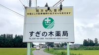 すぎの木薬局の看板