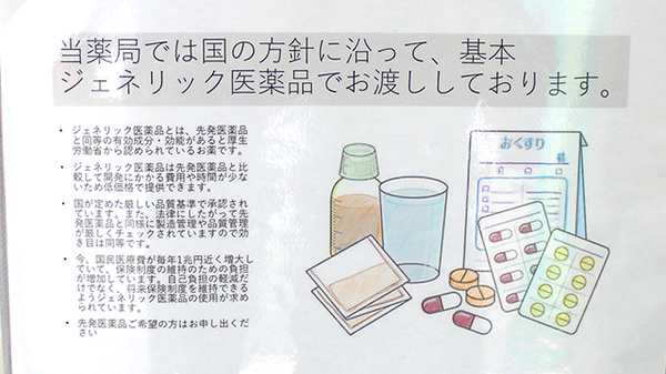 ホワイト調剤薬局のジェネリック対応