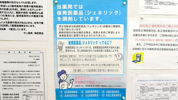 サン薬局　神宮東店のジェネリック対応