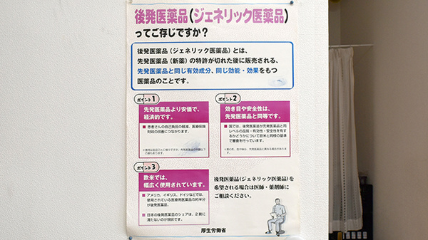 サン薬局　丹波市店のジェネリック対応