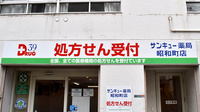 サンキュー薬局　昭和町店の看板