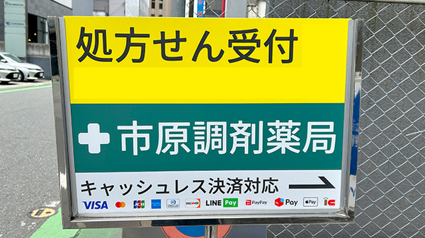 有限会社市原調剤薬局の看板