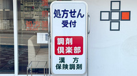 千早薬局調剤倶楽部の看板