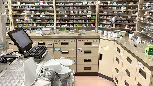 パルム薬局いわき店の調剤室