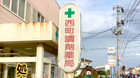 西町調剤薬局の看板