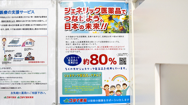 ゴダイ薬局　大津新町店のジェネリック対応