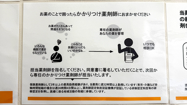 かかりつけ薬局対応