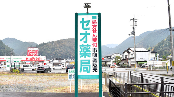 セオ薬局の看板