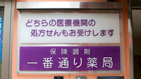 一番通り薬局の看板