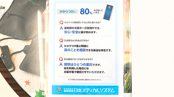 薬局日本メディカル 日野店のかかりつけ薬局対応