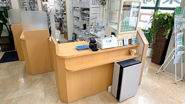 ヒロセ薬局の受付/カウンター