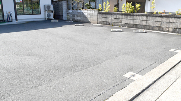 たけだ調剤薬局の駐車場