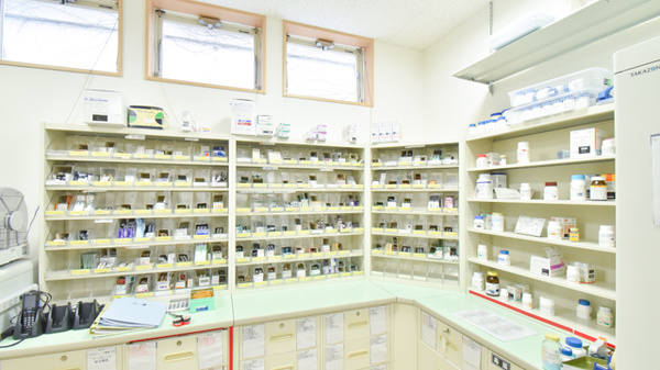 ドラッグイレブン薬局中川通り店の薬棚