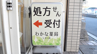 わかな薬局しすい店の看板