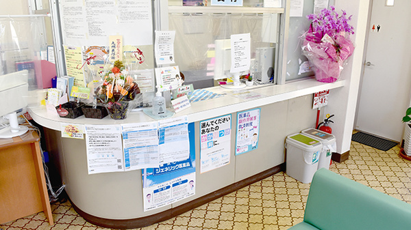 西添田駅前薬局の受付/カウンター