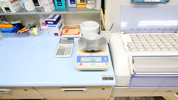 ながまち薬局の調剤器具