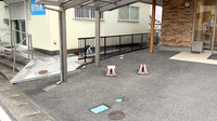 サンセイ調剤薬局清水店の駐輪場