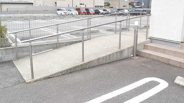 ふたば沖町薬局のバリアフリー設備