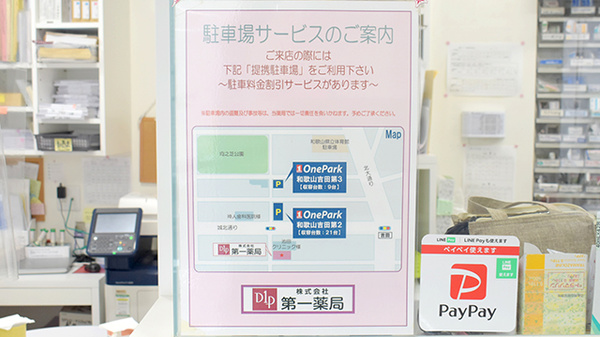 株式会社第一薬局吉田の駐車場案内