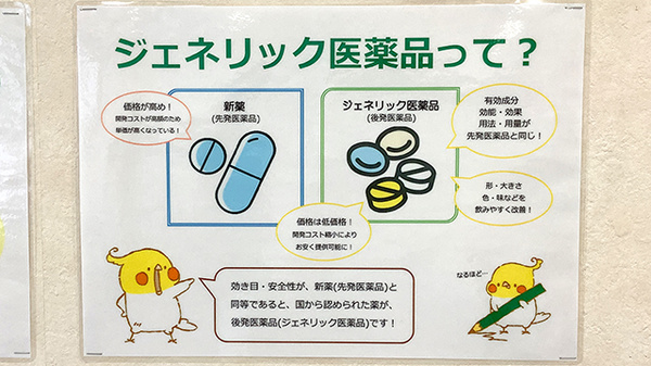 ひばり薬局のジェネリック対応