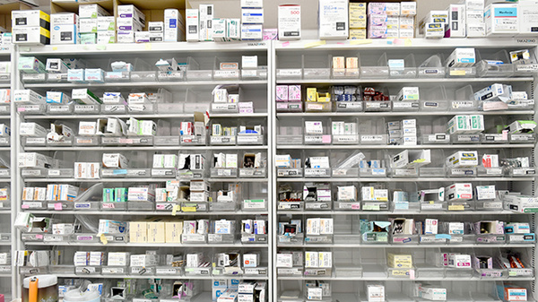 オハナ薬局千葉西店の薬棚