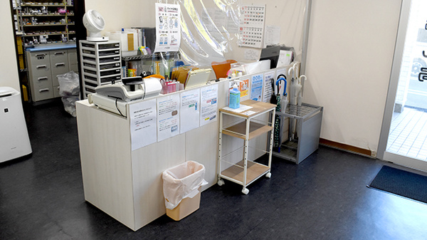 せせらぎ薬局の受付/カウンター