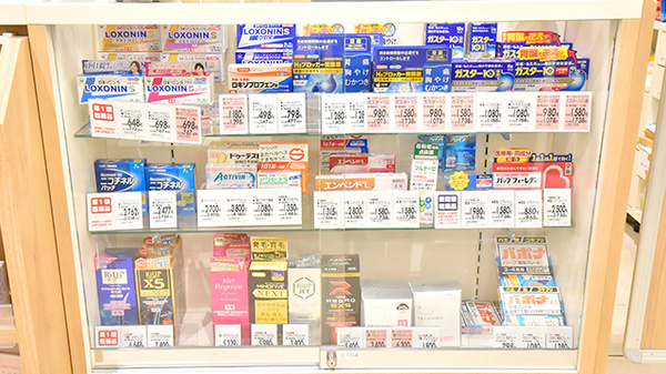 イオン薬局イオンスタイル君津の一般医薬品