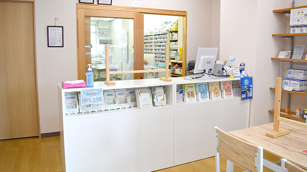 すくえあ調剤薬局の受付/カウンター