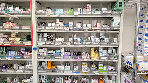 大洋薬局新茂原店の薬棚