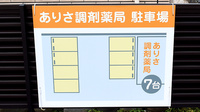 ありさ調剤薬局の駐車場案内