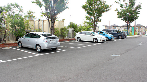きずな薬局の駐車場