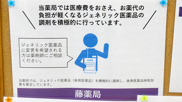 藤薬局のジェネリック対応