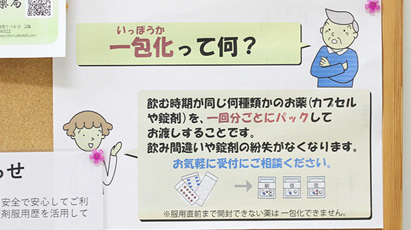 藤薬局の一包化対応