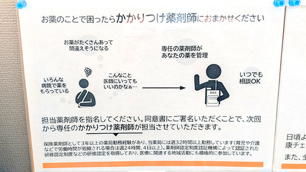 たけの薬局　たかさい店のかかりつけ薬局対応