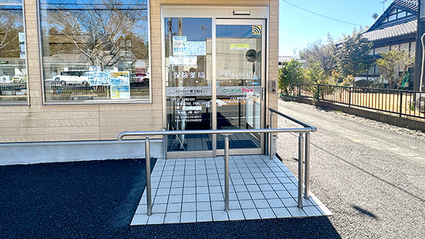 マルト調剤薬局　北茨城市医療センター前店の入口