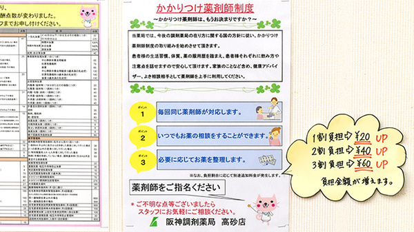 阪神調剤薬局　高砂店のかかりつけ薬局対応