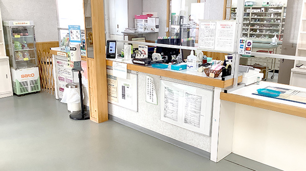 グリーン調剤薬局ときわ東店の受付/カウンター